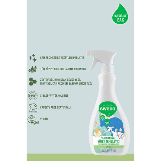 Siveno %100 Doğal Yüzey Temizleyici 500ml