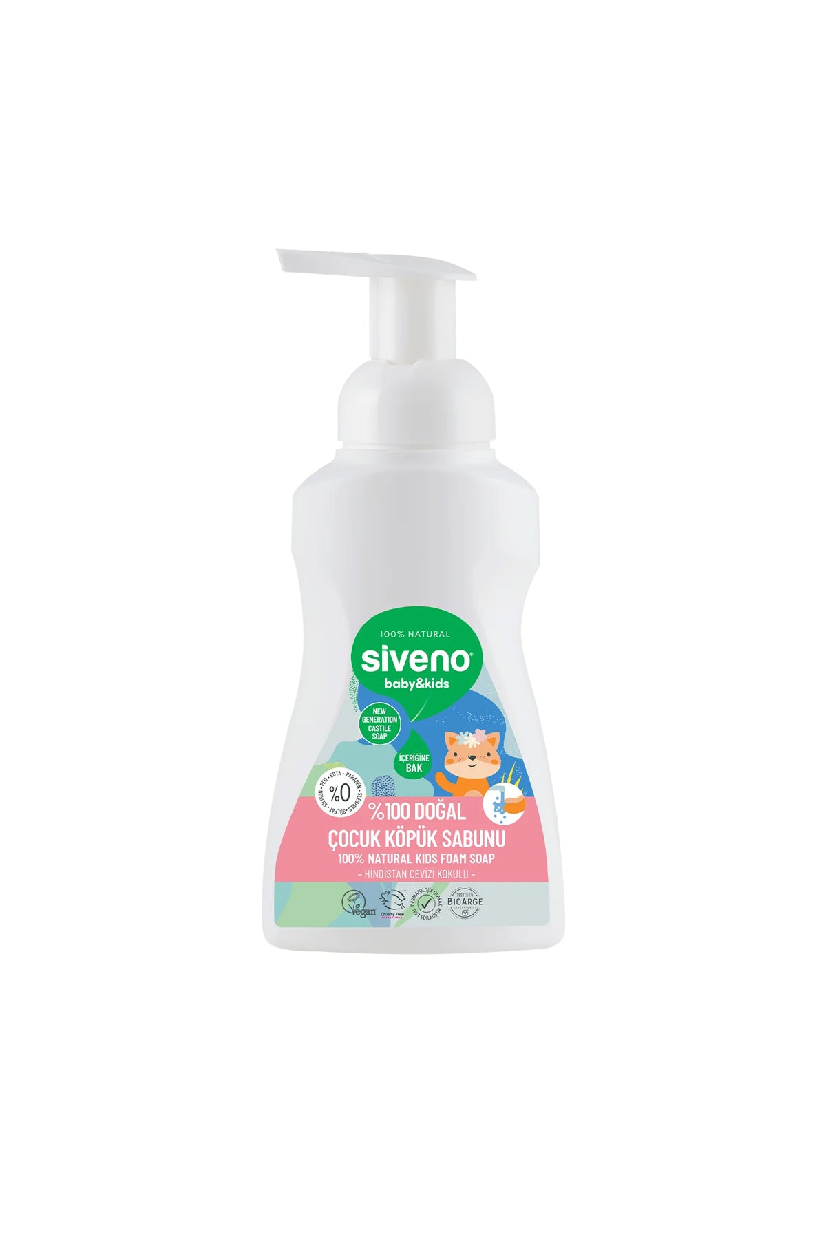 Siveno %100 Doğal Zeytinyağlı Kids Köpük Sabun 250ml