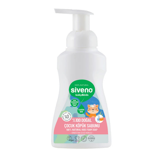 Siveno %100 Doğal Zeytinyağlı Kids Köpük Sabun 250ml