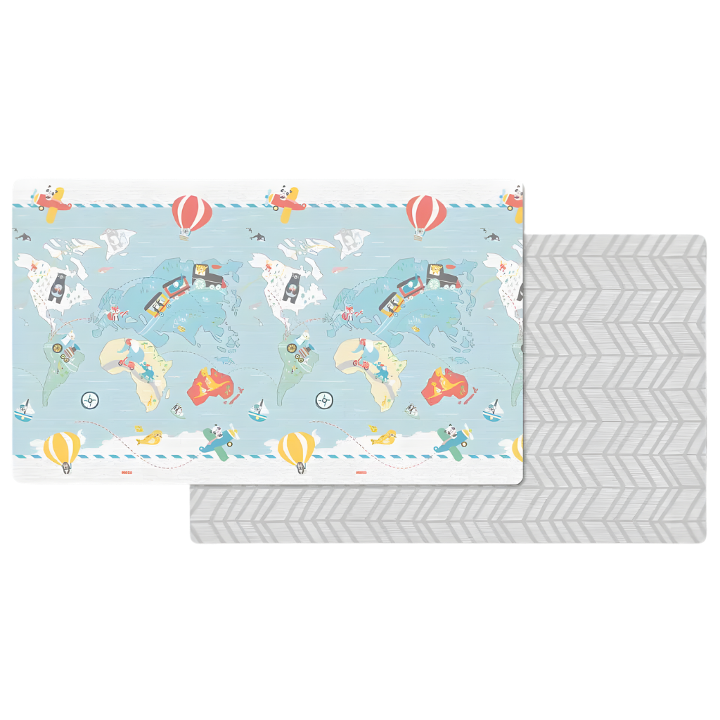 Skip Hop Çift Taraflı Oyun Halısı Harita