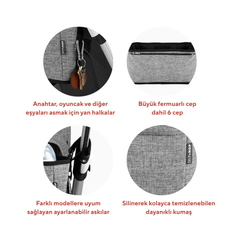 Skip Hop Grab Go Ultra Bebek Araba Düzenleyici Siyah