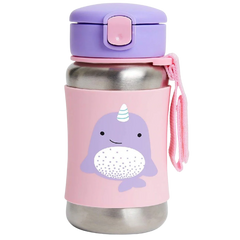 Skip Hop Pipetli Paslanmaz Çelik Suluk Narwhal 350ml