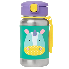Skip Hop Pipetli Paslanmaz Çelik Suluk Unicorn 350ml - Welcome Baby