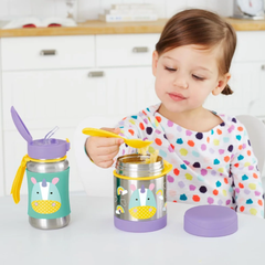 Skip Hop Pipetli Paslanmaz Çelik Suluk Unicorn 350ml - Welcome Baby