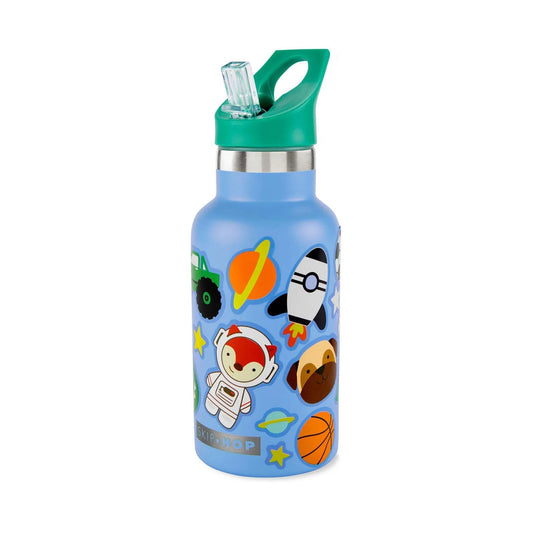 Skip Hop Spark Style Paslanmaz Çelik Stickerlı Suluk Mavi 380ml