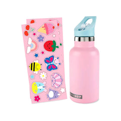 Skip Hop Spark Style Paslanmaz Çelik Stickerlı Suluk Pembe