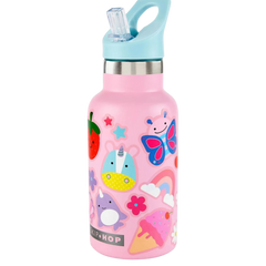 Skip Hop Spark Style Paslanmaz Çelik Stickerlı Suluk Pembe