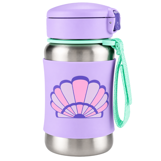 Skip Hop Spark Style Pipetli Paslanmaz Çelik Suluk Deniz Kabuğu 350ml