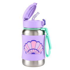 Skip Hop Spark Style Pipetli Paslanmaz Çelik Suluk Deniz Kabuğu 350ml