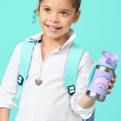 Skip Hop Spark Style Pipetli Paslanmaz Çelik Suluk Deniz Kabuğu 350ml