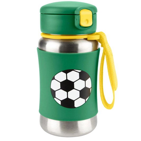 Skip Hop Spark Style Pipetli Paslanmaz Çelik Suluk Futbol 350ml
