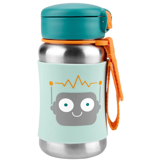 Skip Hop Spark Style Pipetli Paslanmaz Çelik Suluk Robot 350ml