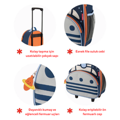 Skip Hop Spark Style Tekerlekli Çanta Roket