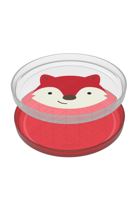 Skip Hop Zoo Kaydırmaz Tabak Seti Tilki 2'li Set