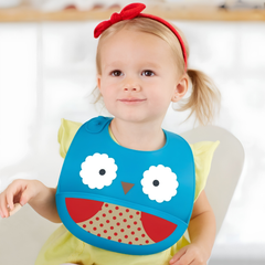 Skip Hop Zoo Silikon Önlük Baykuş