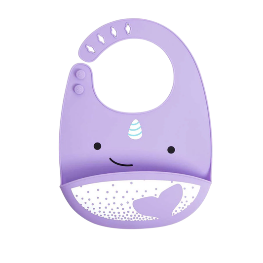 Skip Hop Zoo Silikon Önlük Narwhal