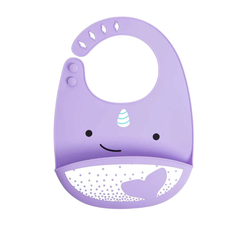 Skip Hop Zoo Silikon Önlük Narwhal