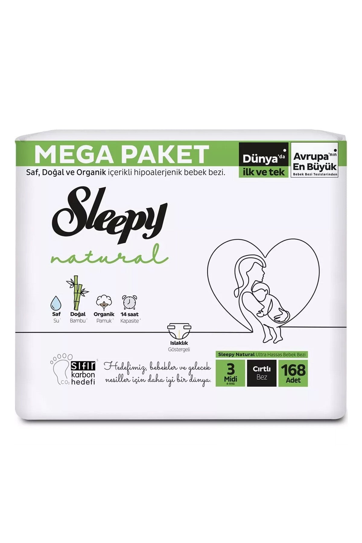 Sleepy Natural Mega Fırsat Midi 168 ( 3 Numara )