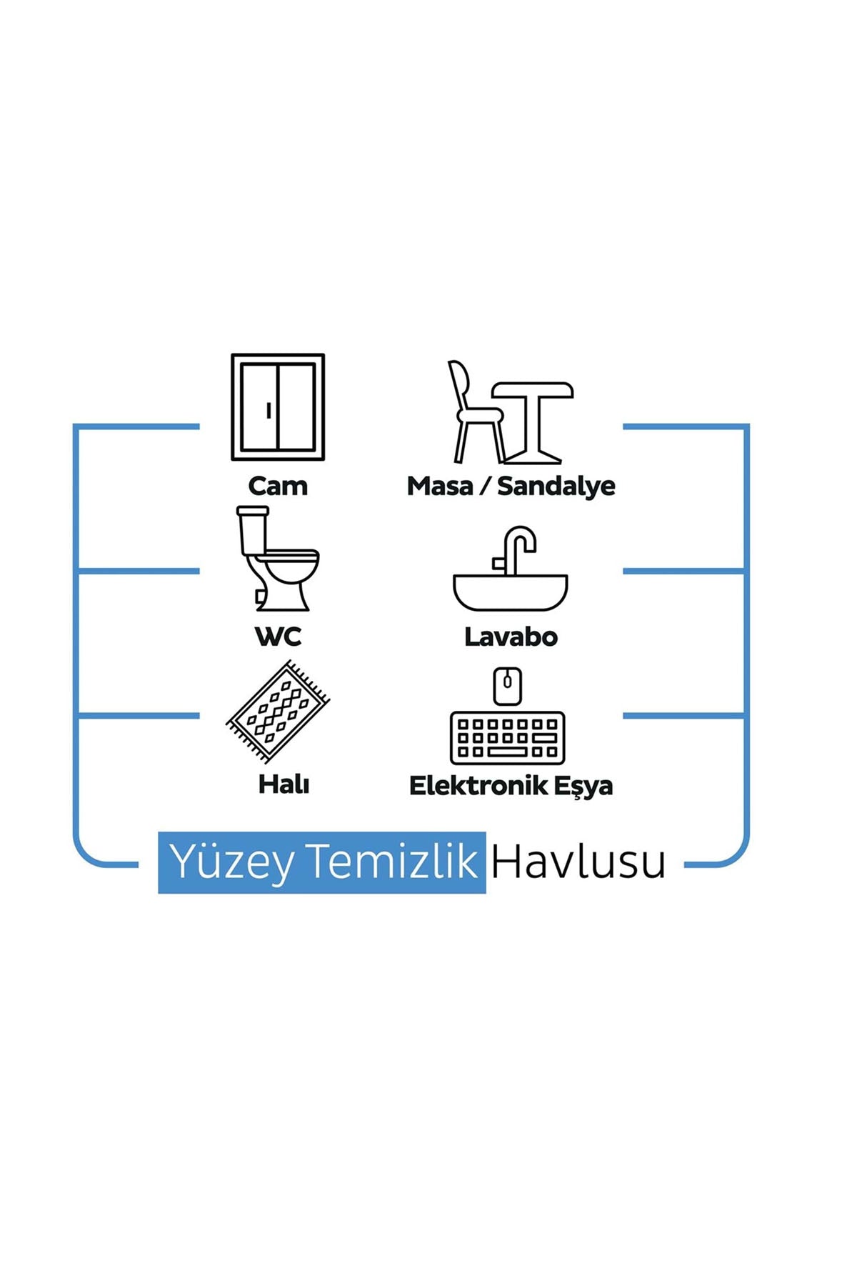 Sleepy Yüzey Temizlik Havlusu 100 Yaprak