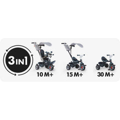 Smoby Baby Driver 3 Tekerlekli Bisiklet Gri