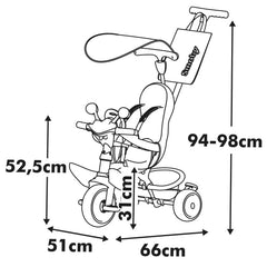 Smoby Baby Driver 3 Tekerlekli Bisiklet Gri