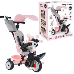 Smoby Baby Driver 3 Tekerlekli Bisiklet Pembe