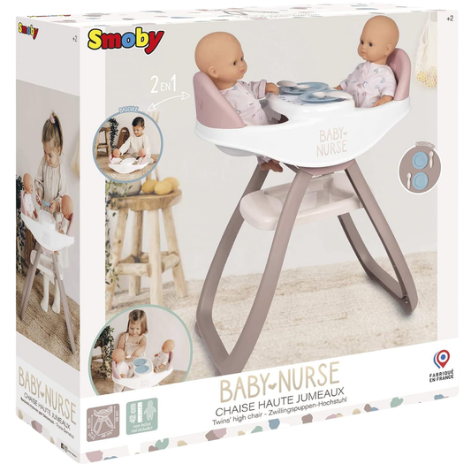 Smoby Baby Nurse İkiz Bebek Oyuncak Mama Sandalyesi