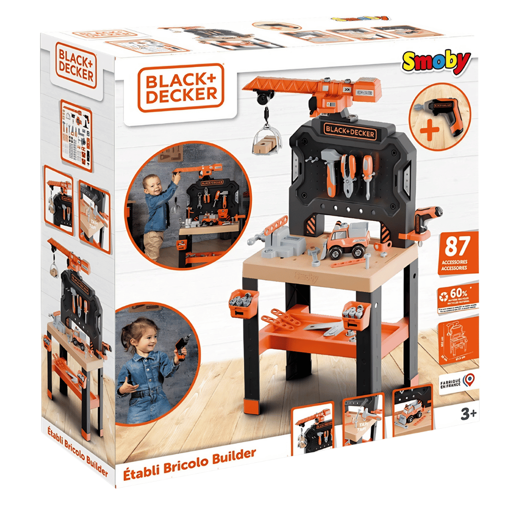 Smoby Black And Decker Vinçli Oyuncak Tamir Tezgahı