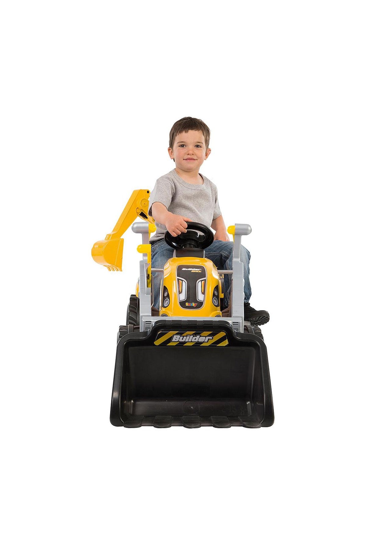 Smoby Builder Max Excavatörlü Römorklu PedallıTraktör