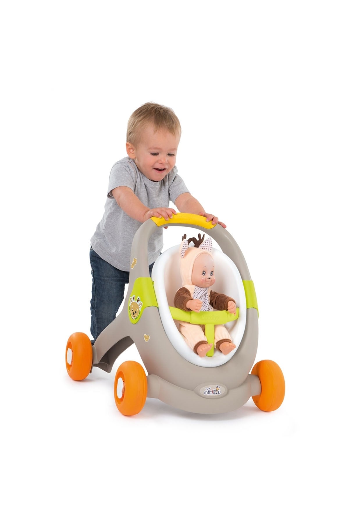 Smoby Minikiss 3in1 Bebek Arabası Oyuncağı