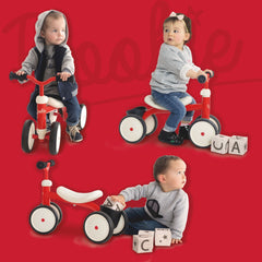 Smoby Rookie 4 Tekerlekli Bisiklet Kırmızı