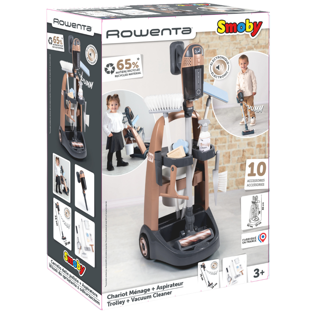 Smoby Rowenta Trolley Ve Dik Süpürge Oyuncağı