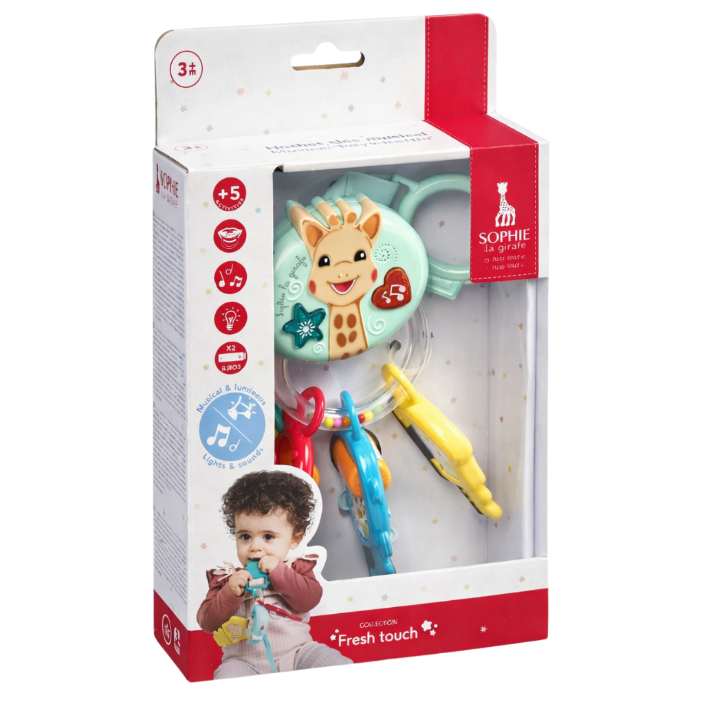 Sophie La Girafe Sesli ve Işıklı Anahtar Çıngırak