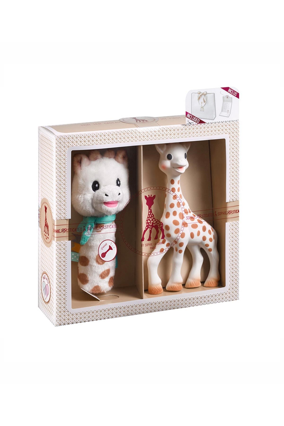 Sophie la Girafe Sophiesticated Sweety çıngıraklı set