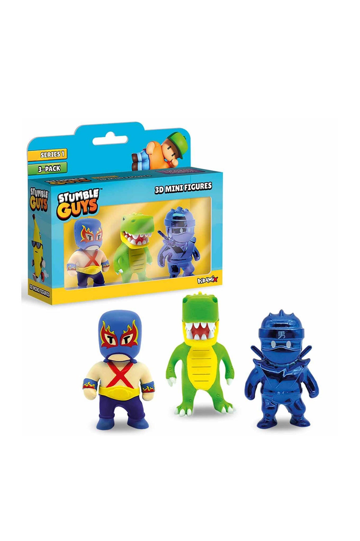 Stumble Guys 3Lü Mini Figür S1-SG-30005-3