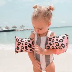 Swim Essentials Rose Gold Leopard Şişme Yüzme Kolluğu 2-6 Yaş