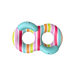 Swim Essentials Striped Rainbow 2'li Yüzme Simidi 190cm