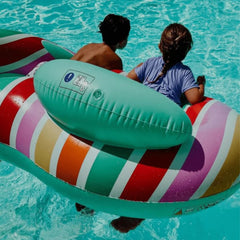 Swim Essentials Striped Rainbow 2'li Yüzme Simidi 190cm