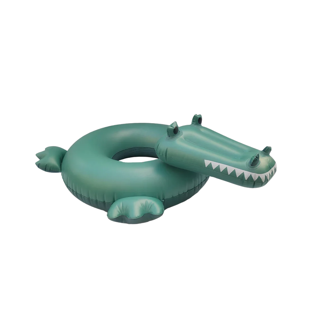 Swim Essentials Timsah Desenli Şişme Yüzme Simidi 65 cm