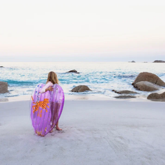 Swim Essentials Wild Heart Purple Deniz ve Havuz Yatağı 150cm