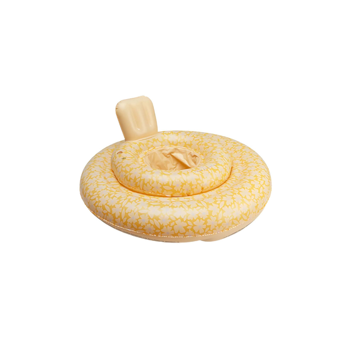 Swim Essentials Yellow Flowers Bebek Sırt Destekli Yüzme Simidi