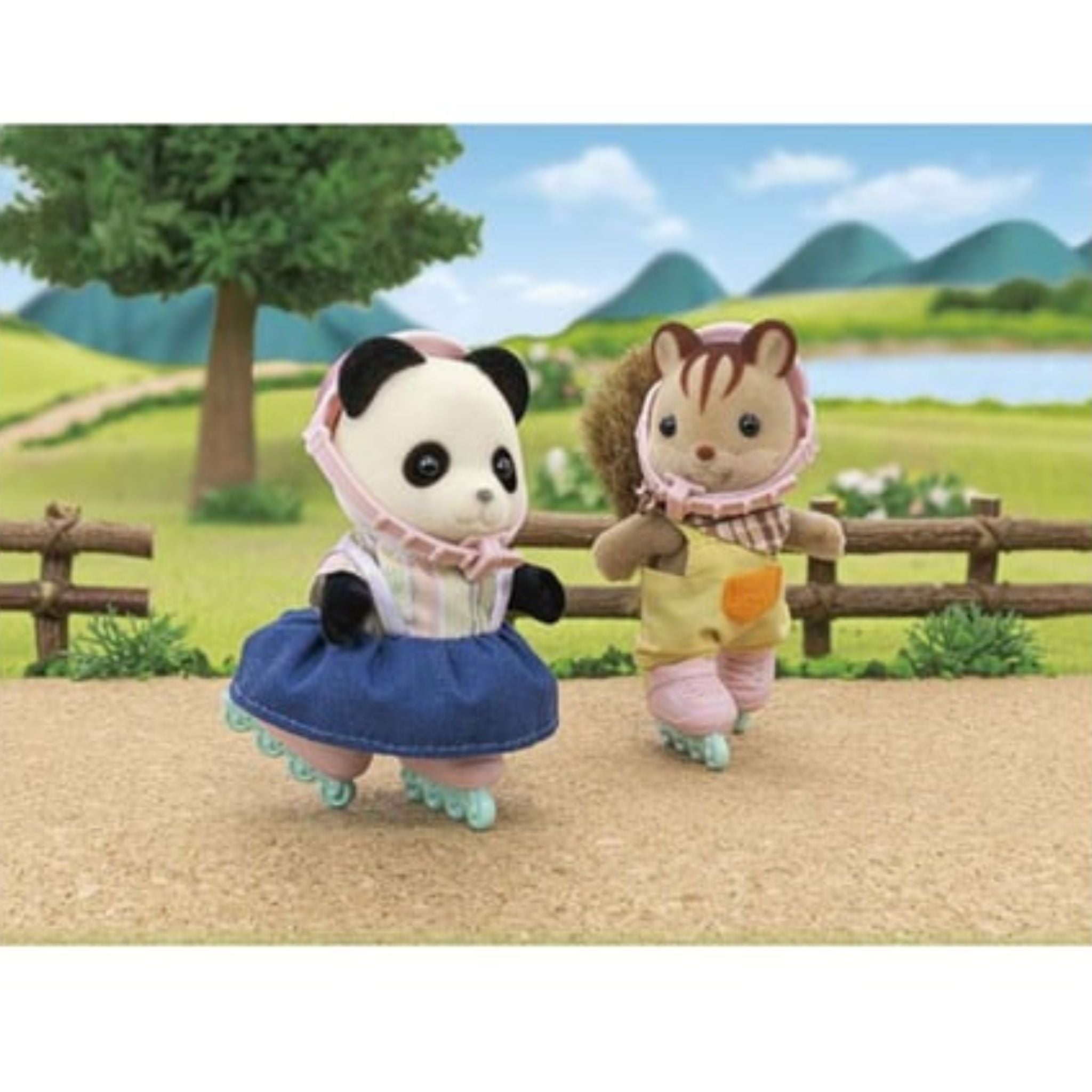 Sylvanian Families Bisiklet ve Paten Seti Panda Kız