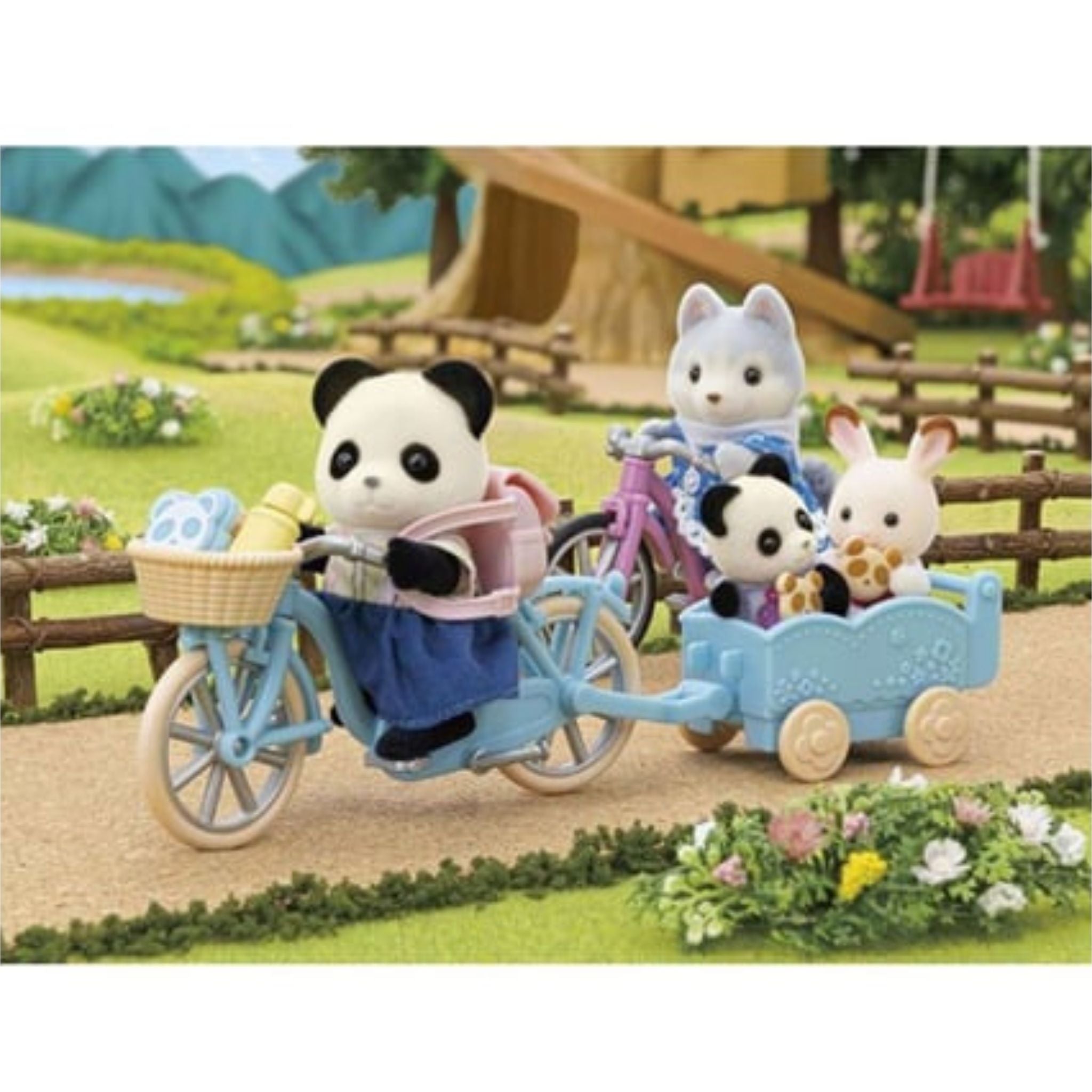 Sylvanian Families Bisiklet ve Paten Seti Panda Kız