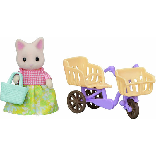 Sylvanian Families Çiçekli Kedi Anne ve Bisiklet 5680