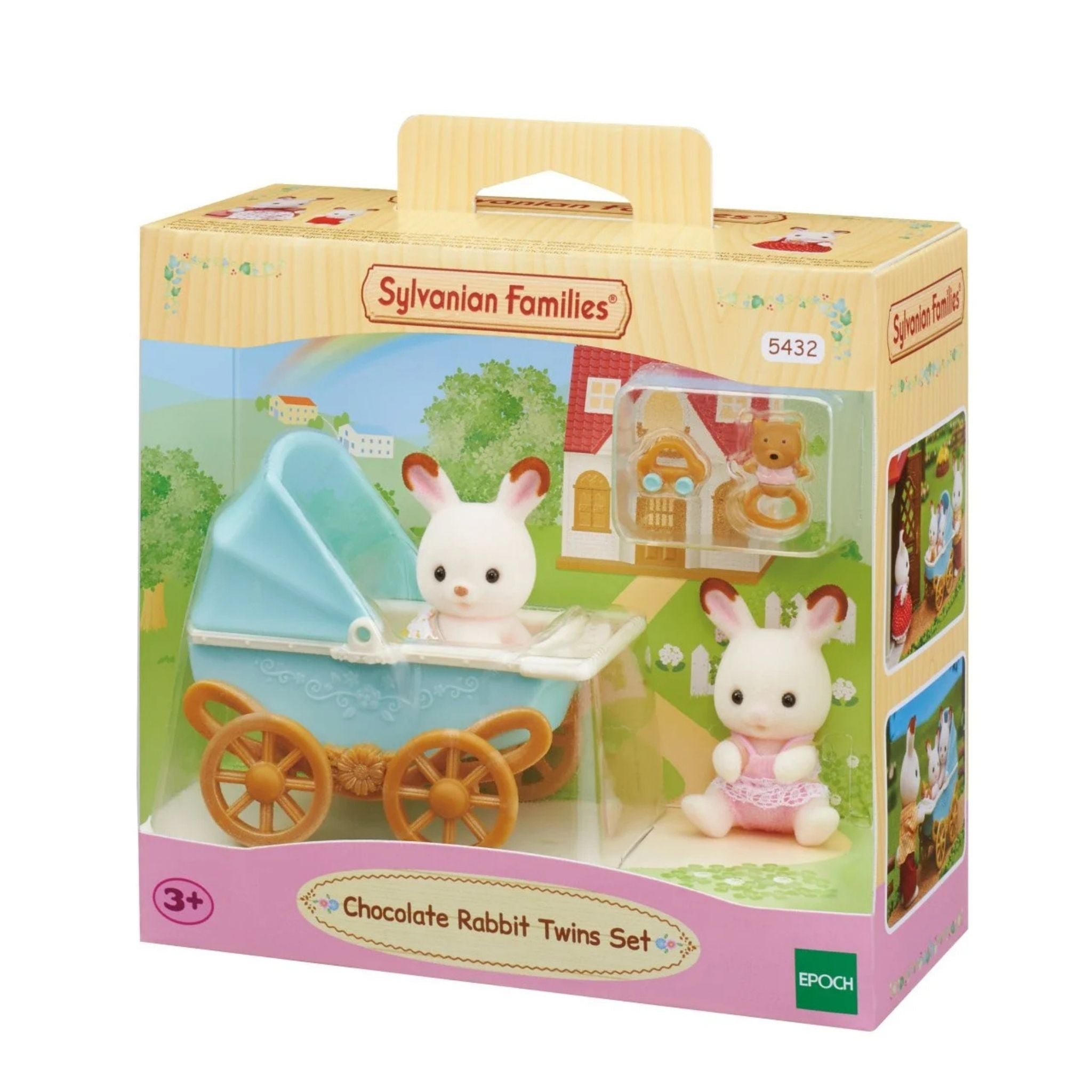 Sylvanian Families Çikolata Kulaklı İkiz Tavşan Bebek