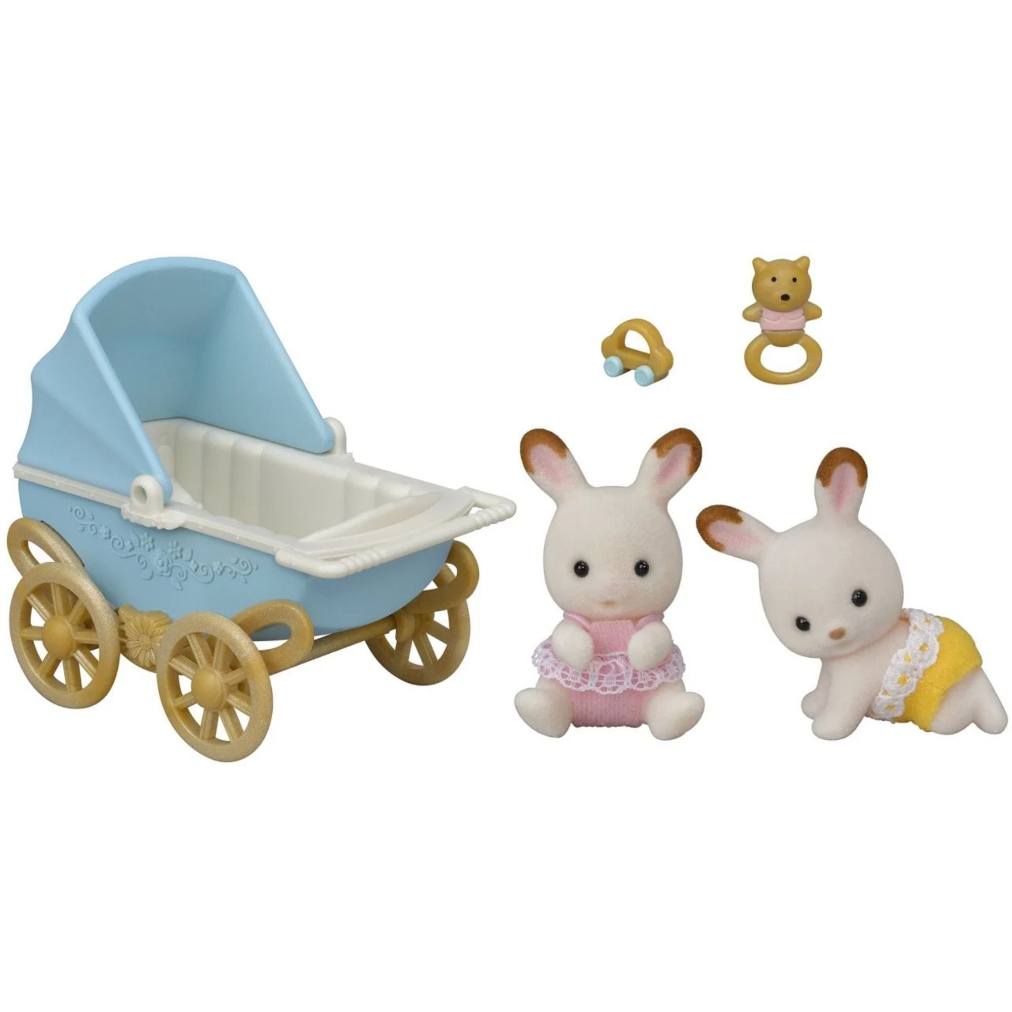 Sylvanian Families Çikolata Kulaklı İkiz Tavşan Bebek