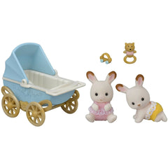 Sylvanian Families Çikolata Kulaklı İkiz Tavşan Bebek