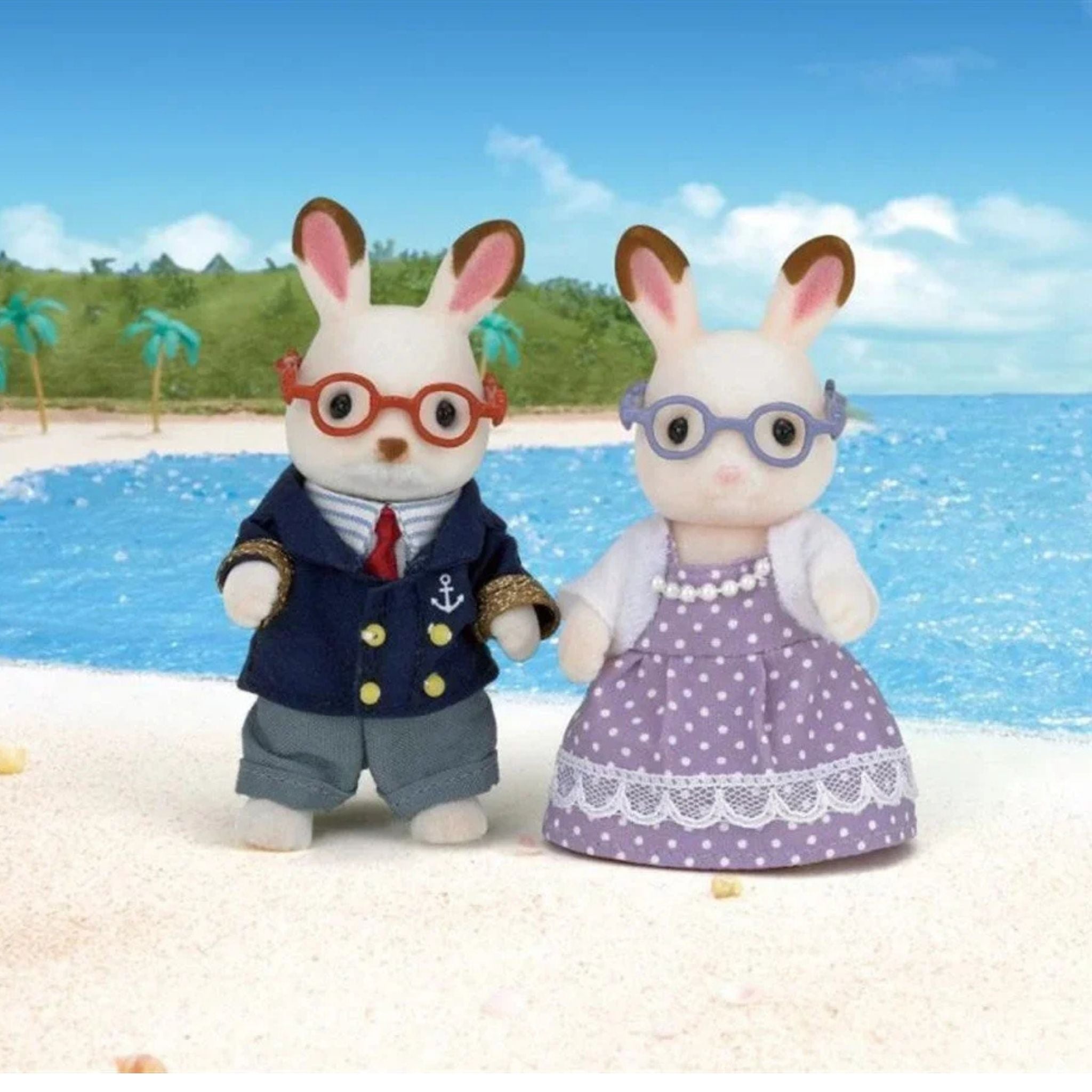 Sylvanian Families Çikolata Kulaklı Tavşan Anneanne Ve Dede