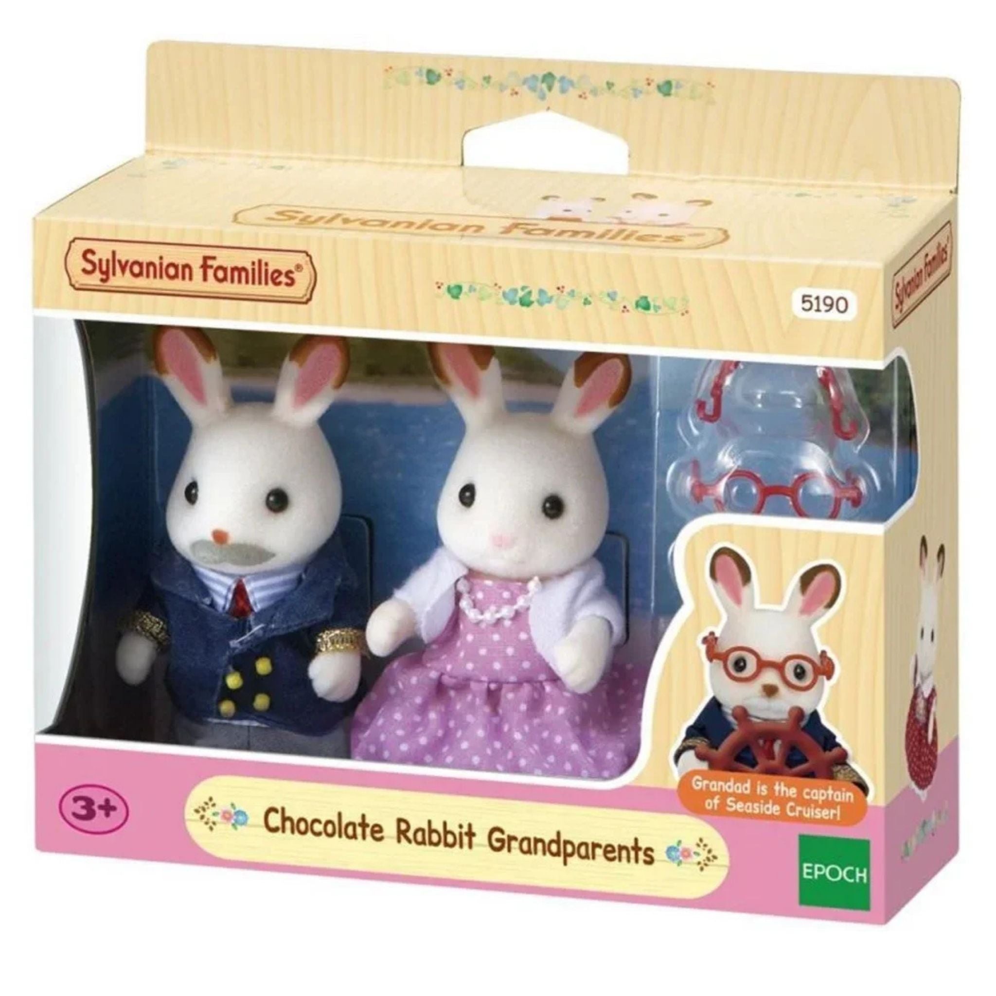 Sylvanian Families Çikolata Kulaklı Tavşan Anneanne Ve Dede