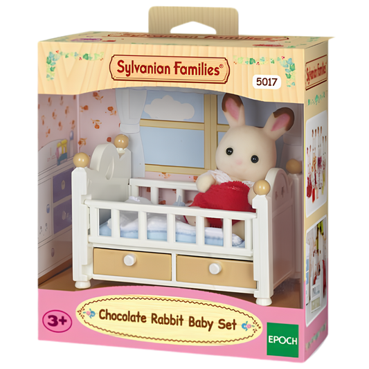 Sylvanian Families Çikolata Kulaklı Tavşan Bebek ve Yatağı 5017